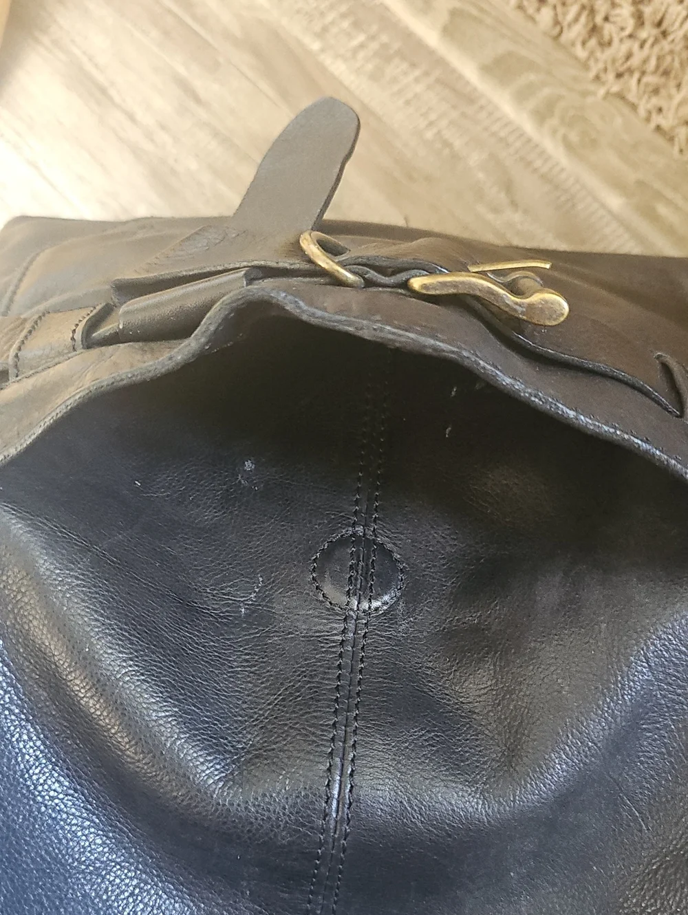Frye Kayla Knotted Hobo Bag Black Leather Purse RARE Color Shoulder Bag